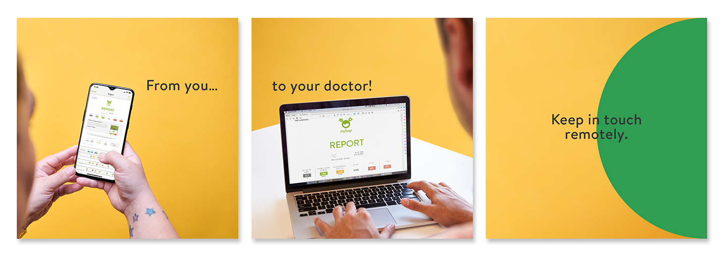 From you to your doctor. Keep in touch remotely.